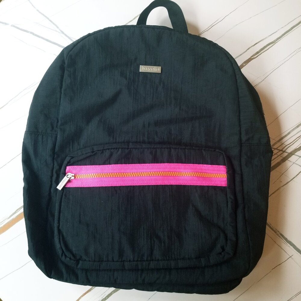 Baggalini Black & Pink Backpack Purse Bag